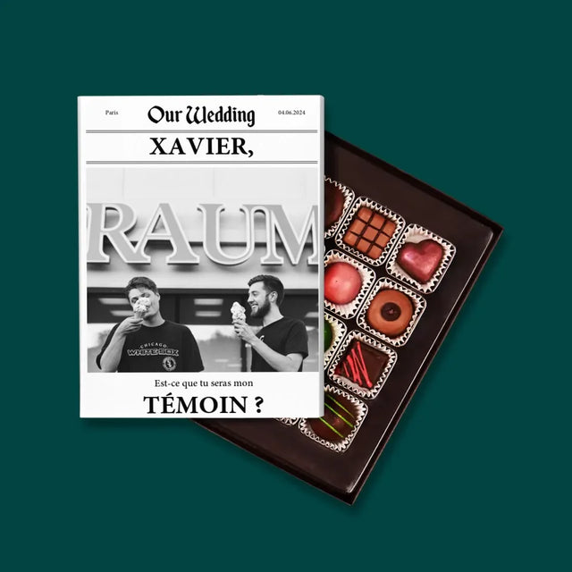 La Photo Et Un Texte: Our Wedding Témoin - Pralines