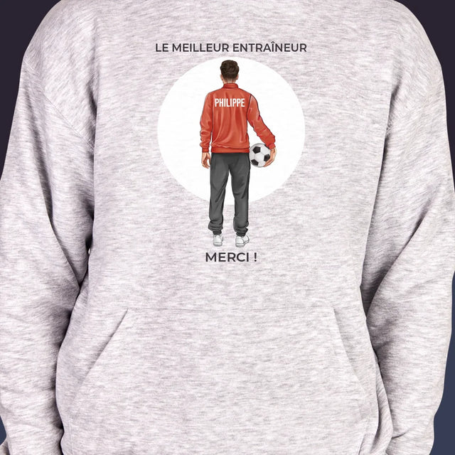 La Création Du Personnage: Le Meilleur Entraîneur - Sweat À Capuche Pour Hommes