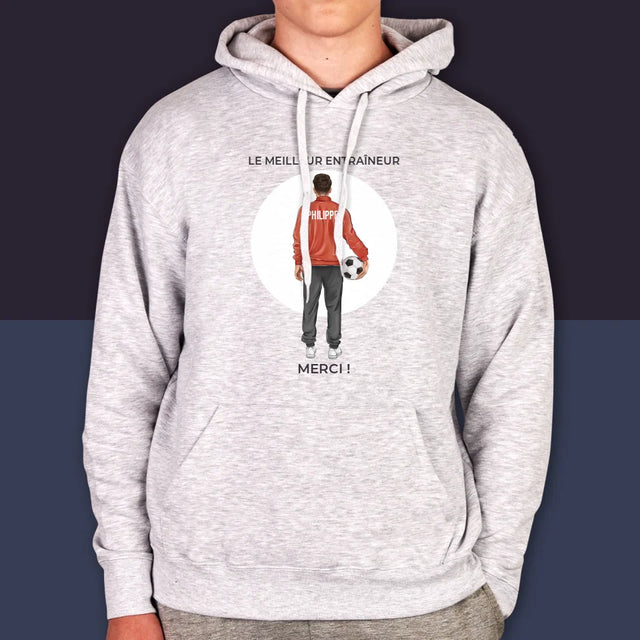 La Création Du Personnage: Le Meilleur Entraîneur - Sweat À Capuche Pour Hommes