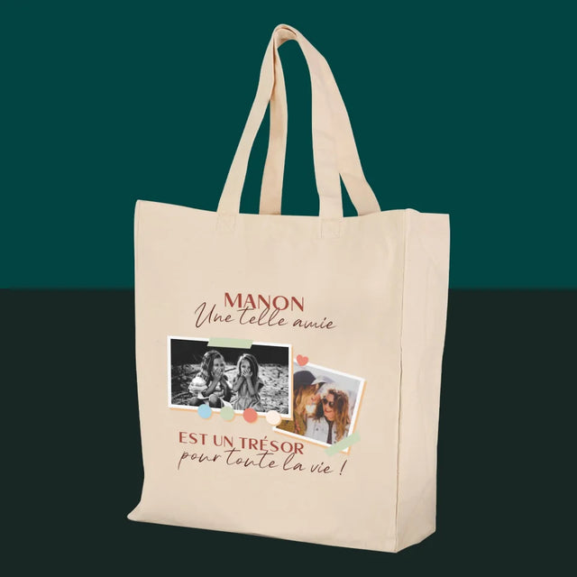 Le Collage Photo: Amie Un Trésor - Sac En Toile