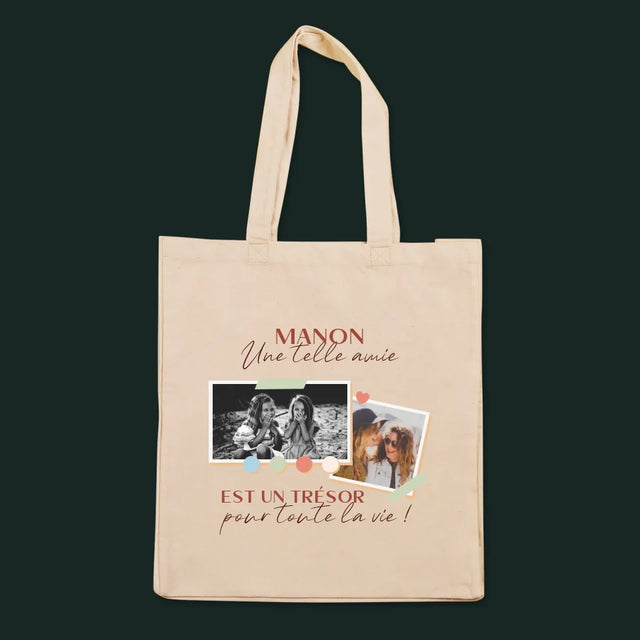 Le Collage Photo: Amie Un Trésor - Sac En Toile