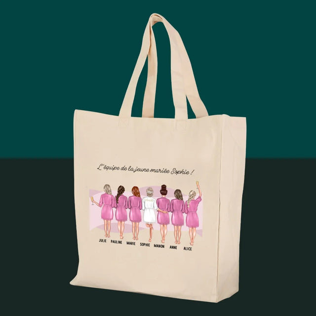 La Création Du Personnage: L'Équipe De La Jeune Mariée - Sac En Toile