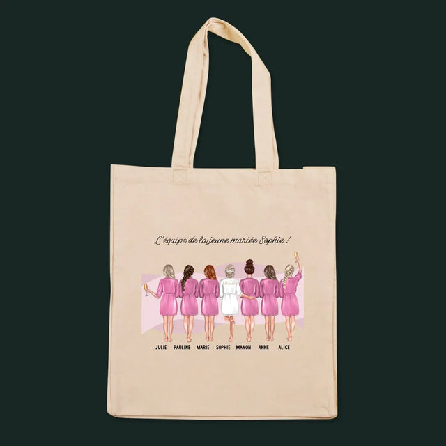 La Création Du Personnage: L'Équipe De La Jeune Mariée - Sac En Toile