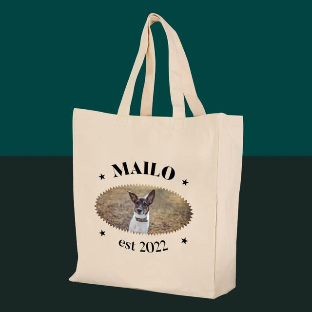 La Photo Et Un Texte: Chien Established - Sac En Toile