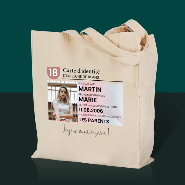 La Photo Et Un Texte: Carte D'Identité - Sac En Toile