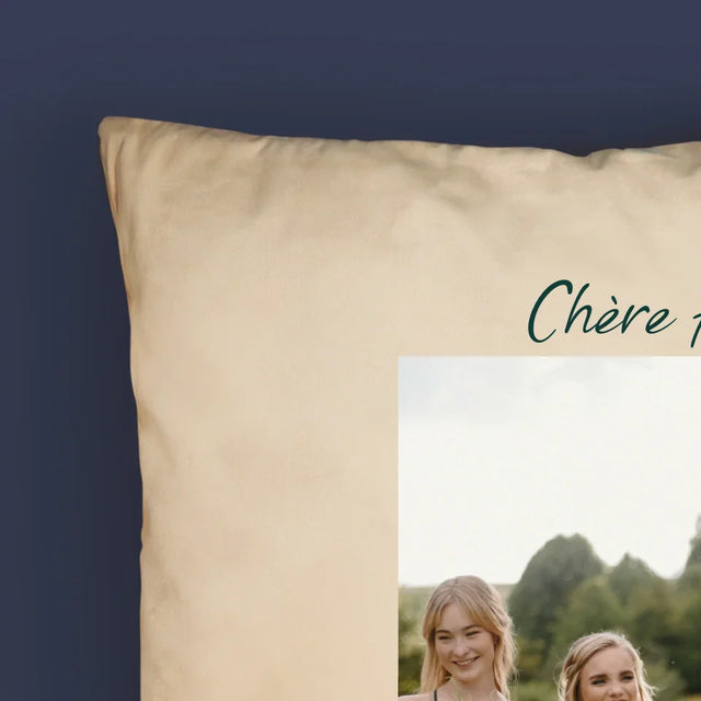 La Photo Et Un Texte: Tu Étais La Meilleure Demoiselle D'Honneur ! - Coussin