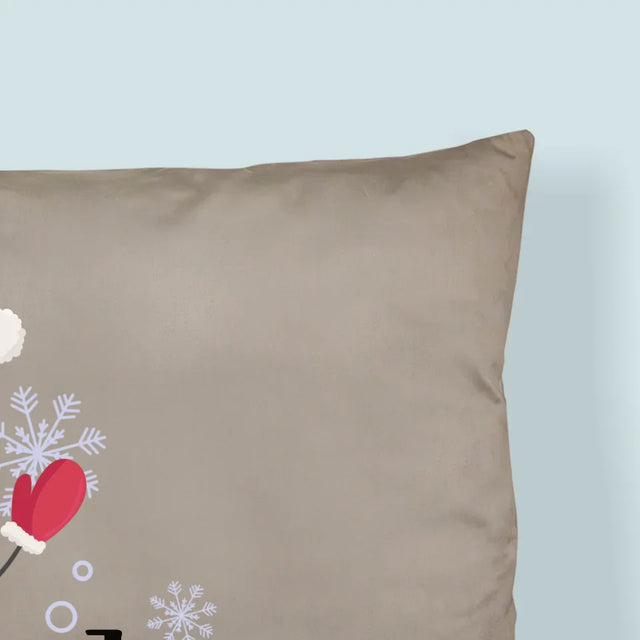 Forme Des Photos: Bonhomme De Neige - Coussin