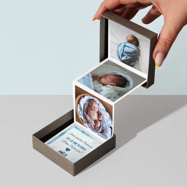 Collage Photo: Demander Pour Devenir Parrain - Ensemble De Photos
