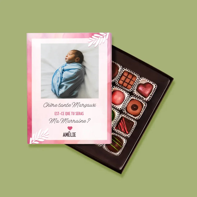 Collage Photo: Demander De Devenir La Marraine - Pralines