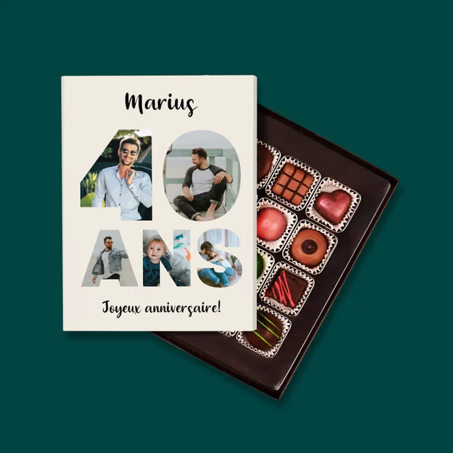 Collage Photo De Lettre: 40 Ans De Tes Photos - Pralines