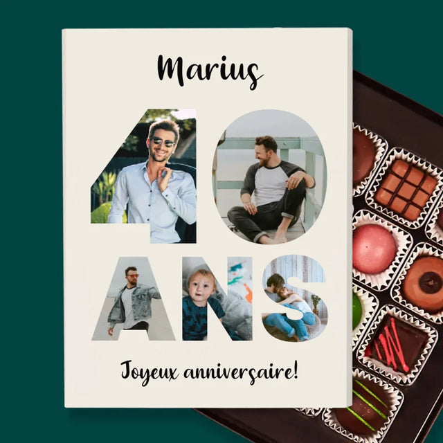 Collage Photo De Lettre: 40 Ans De Tes Photos - Pralines