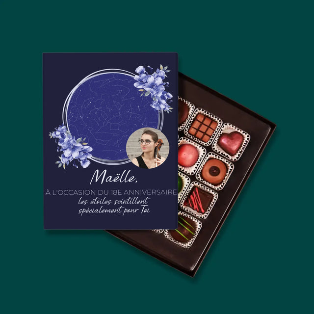 Carte Des Étoiles: Les Étoiles Scintillent Pour Célébrer Ton Anniversaire - Pralines