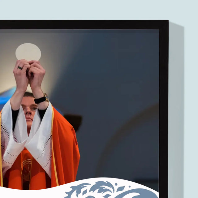 La Photo Et Un Texte: Jubilé De L'Ordination Sacerdotale - Impression Encadrée 30X40