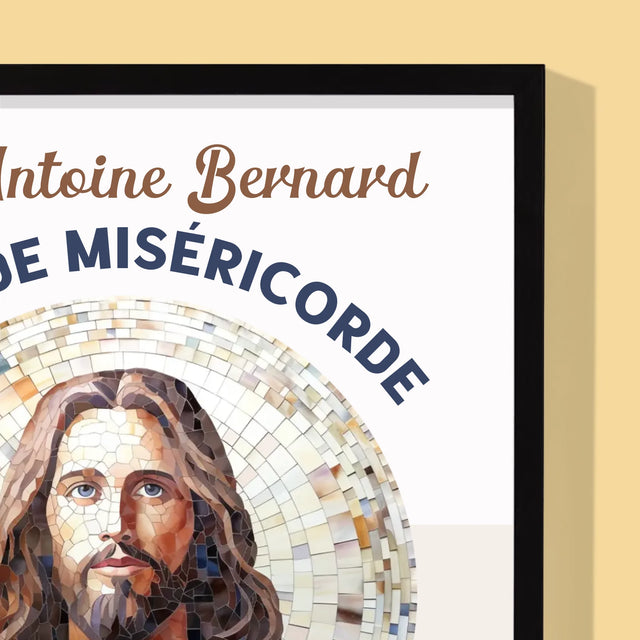 Le Prénom Et Un Texte: Un Prêtre Plein De Miséricorde - Impression Encadrée 30X40