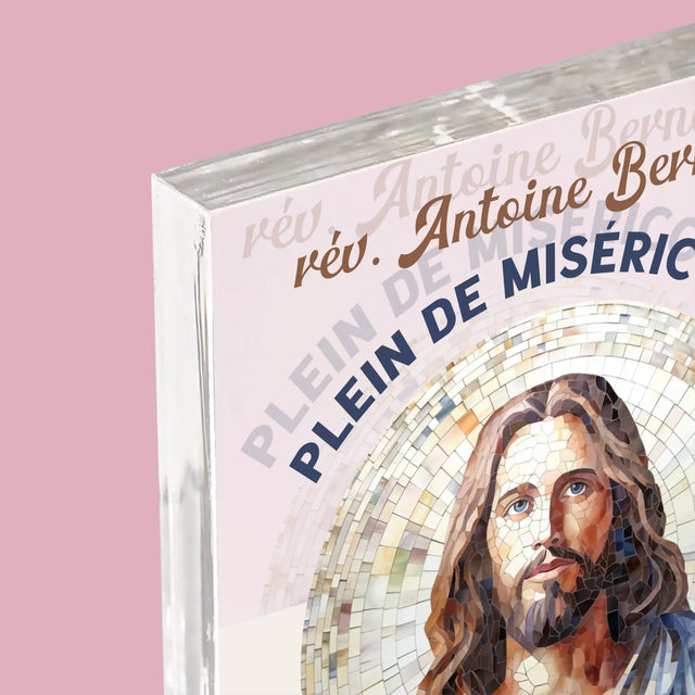 Le Prénom Et Un Texte: Un Prêtre Plein De Miséricorde - Bloc Acrylique