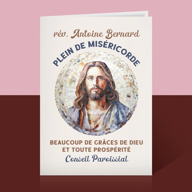 Le Prénom Et Un Texte: Un Prêtre Plein De Miséricorde - Carte De Vœux
