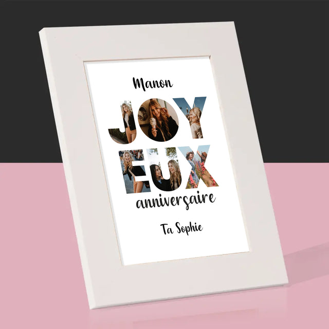 Collage Photo De Lettre: Cent Ans De Tes Photos - Cadre Photo