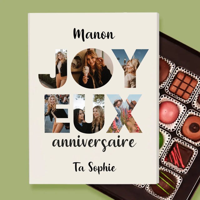 Collage Photo De Lettre: Cent Ans De Tes Photos - Pralines