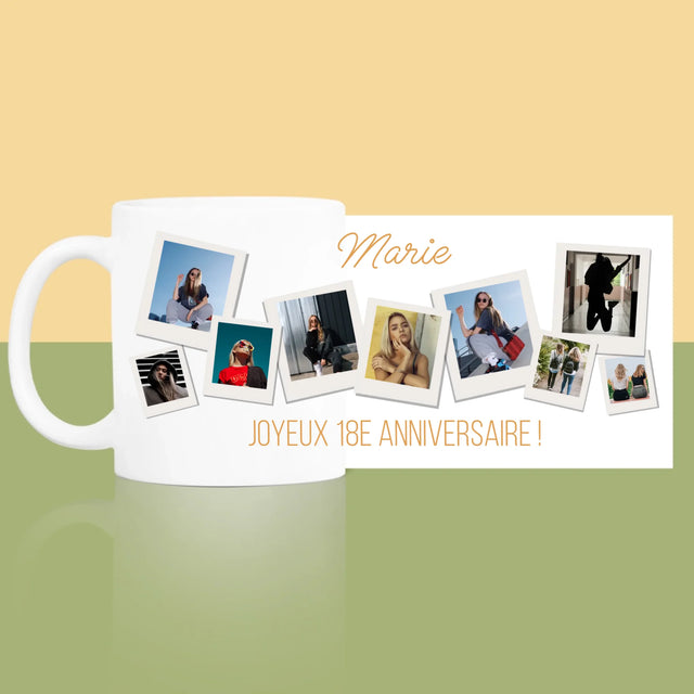 Le Collage Photo: Vœux D'Anniversaire - Le Mug
