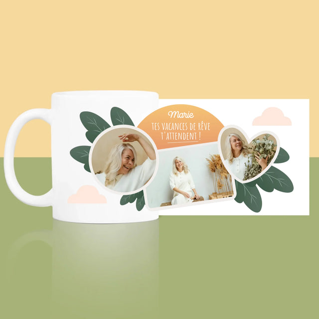 Le Collage Photo: Les Vacances De Rêve - Le Mug