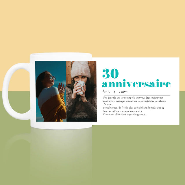 Le Collage Photo: 30E Anniversaire, Définition - Le Mug