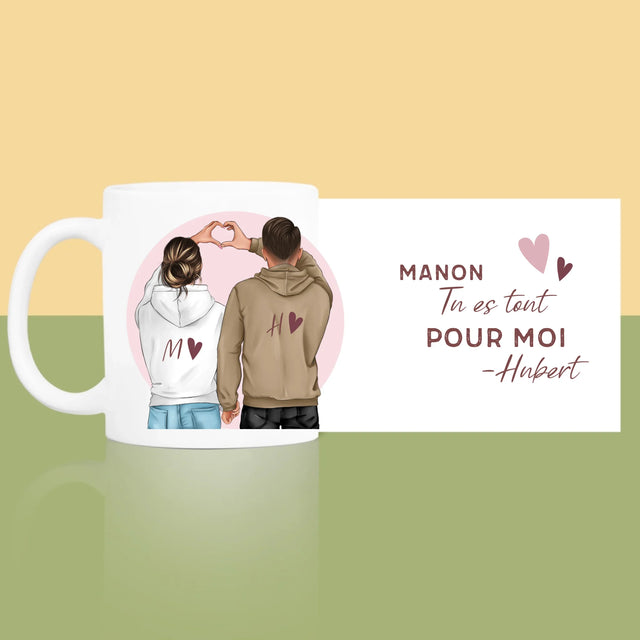 La Création Du Personnage: Couple Cœur - Le Mug