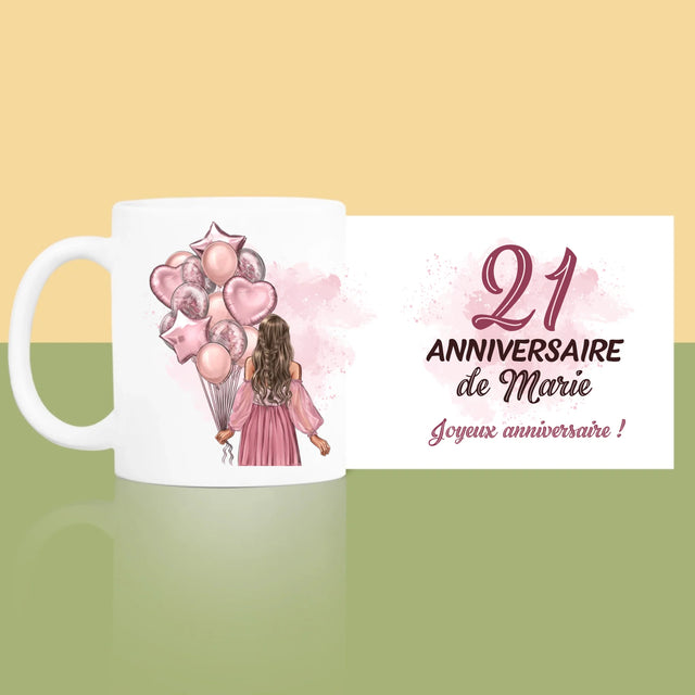 La Création Du Personnage: Anniveraire Ballons - Le Mug