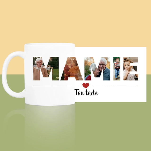 Collage Photo De Lettre: La Grand-Mère De Tes Photos - Le Mug