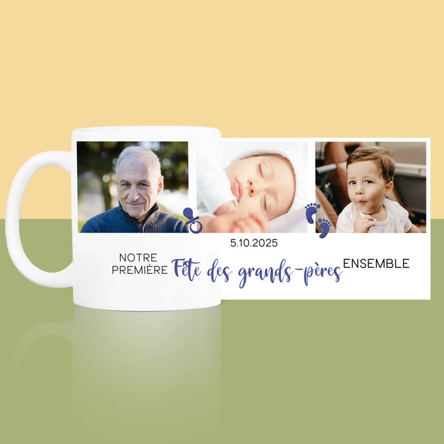 Le Collage Photo: La Première Fête Des Grand-Pères - Le Mug
