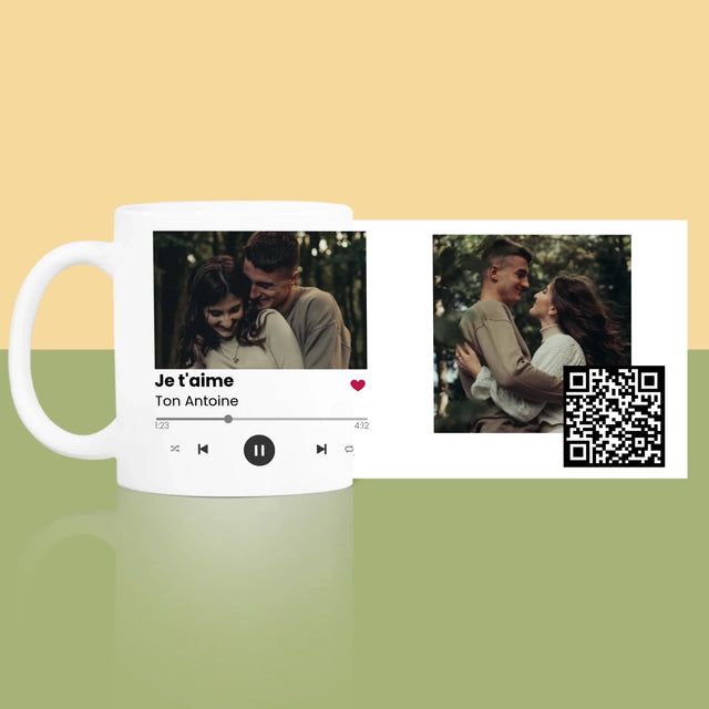 La Photo Et Un Texte: Spotify Avec Code Qr - Le Mug