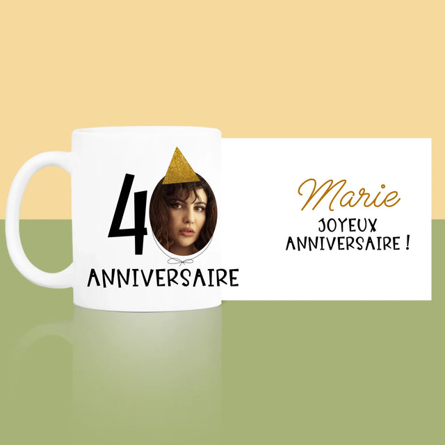 La Photo Et Un Texte: Chapeau Le 40E Anniversaire - Le Mug