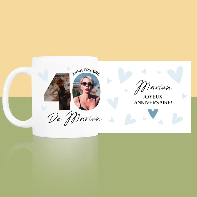 Collage Photo De Lettre: 40 Ans, Des Beaux Moments - Le Mug