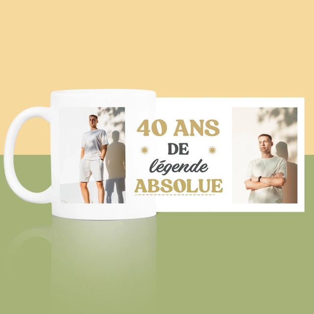 Le Collage Photo: 40 Ans De Légende - Le Mug