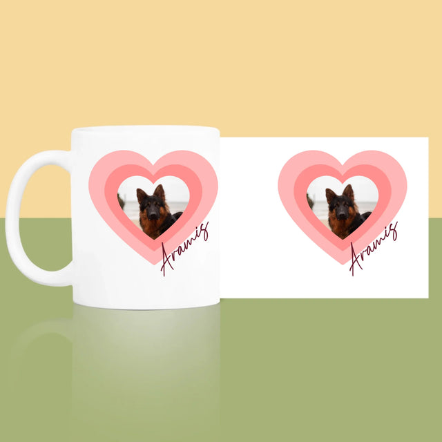 La Photo Et Un Texte: Photo De L'Animal Dans Le Cœur - Le Mug