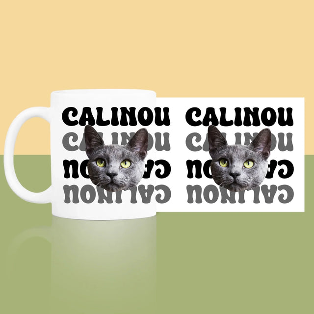 Ton Personnage: Photo De L'Animal Avec Son Nom - Le Mug