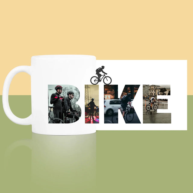 Collage Photo De Lettre: Bike - Le Mug
