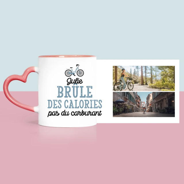 Le Collage Photo: Brûle Des Calories, Pas Du Carburant - Le Mug