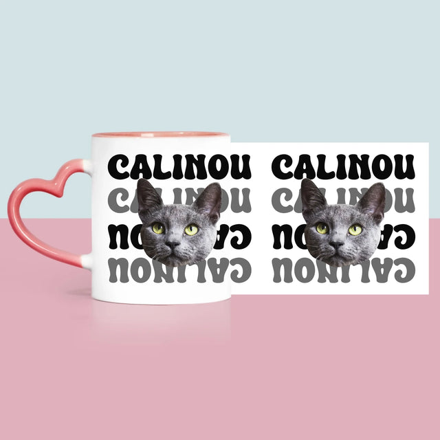 Ton Personnage: Photo De L'Animal Avec Son Nom - Le Mug