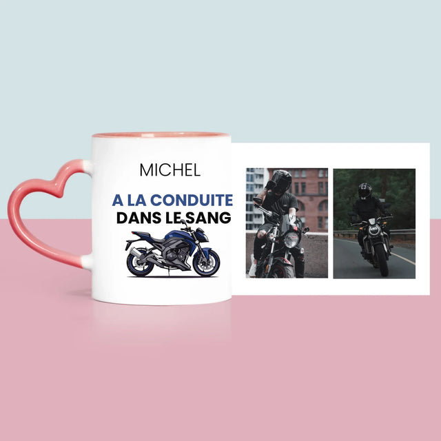 Le Collage Photo: La Conduite Dans Le Sang - Le Mug
