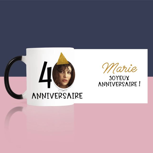 La Photo Et Un Texte: Chapeau Le 40E Anniversaire - Le Mug