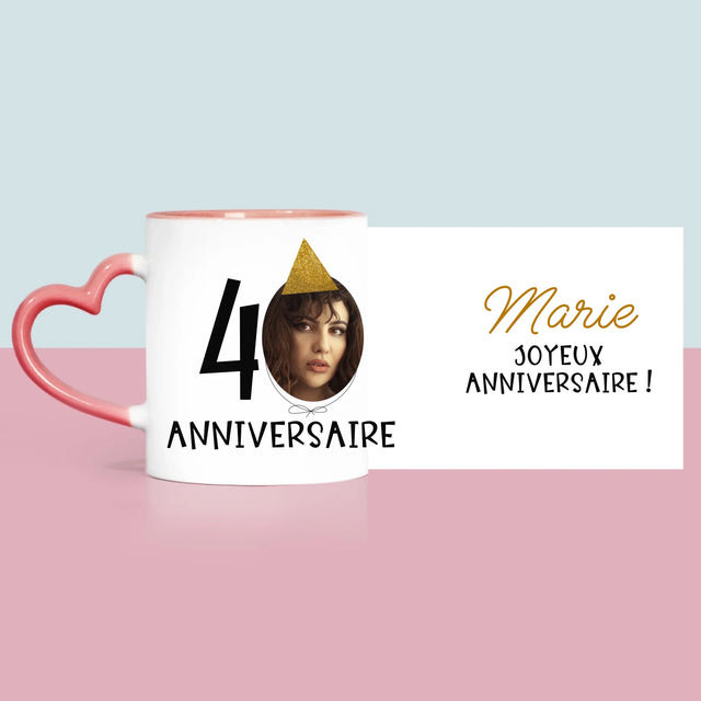 La Photo Et Un Texte: Chapeau Le 40E Anniversaire - Le Mug
