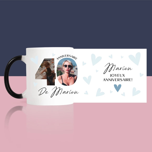 Collage Photo De Lettre: 40 Ans, Des Beaux Moments - Le Mug