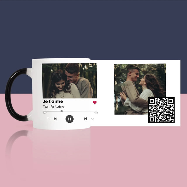 La Photo Et Un Texte: Spotify Avec Code Qr - Le Mug