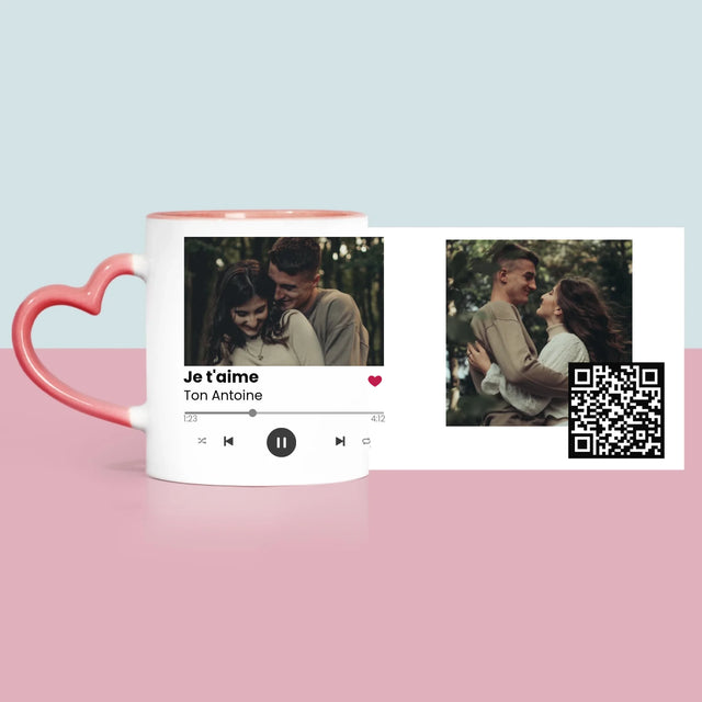 La Photo Et Un Texte: Spotify Avec Code Qr - Le Mug