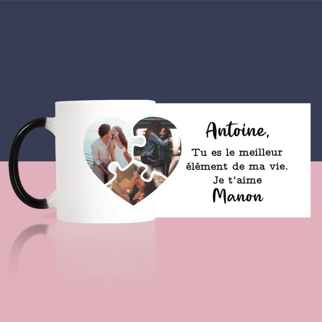 Le Collage Photo: Puzzle De La Saint-Valentin - Le Mug
