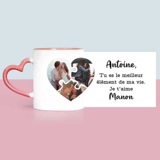 Le Collage Photo: Puzzle De La Saint-Valentin - Le Mug
