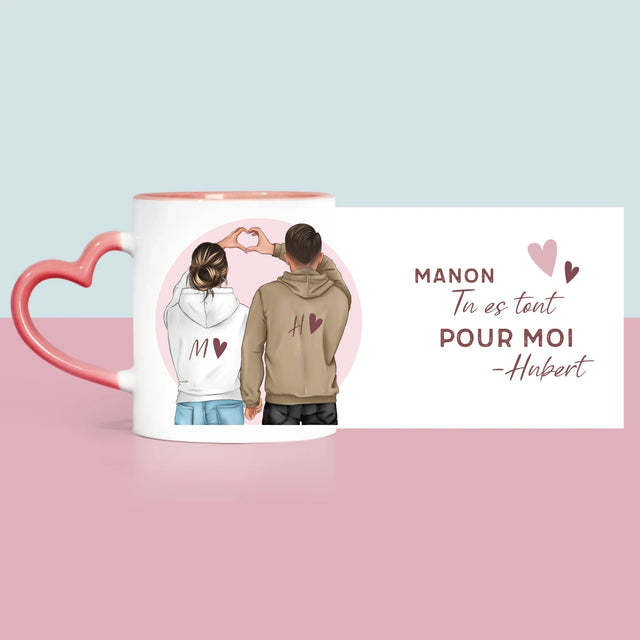 La Création Du Personnage: Couple Cœur - Le Mug
