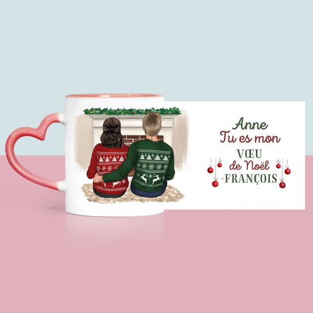 La Création Du Personnage: Couple De Noël - Le Mug