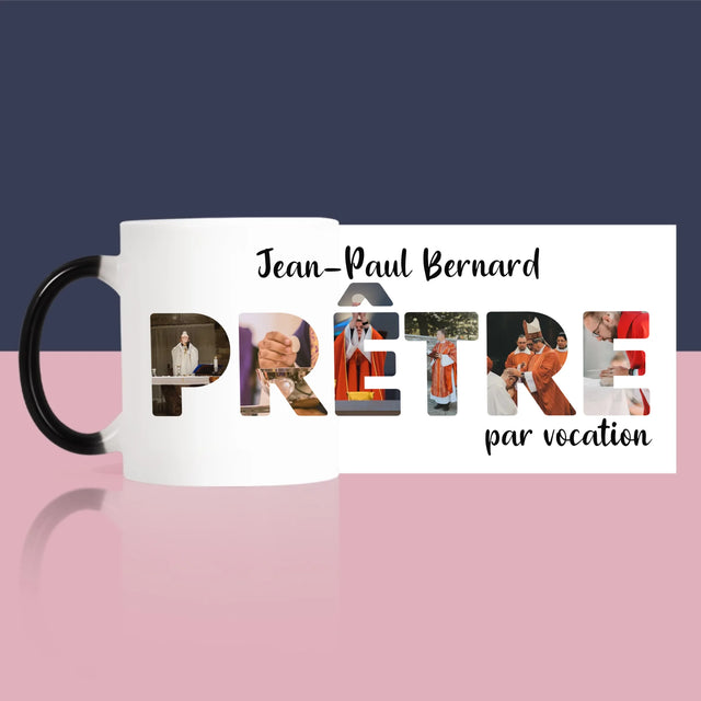 Collage Photo De Lettre: Prêtre Par Vocation - Le Mug