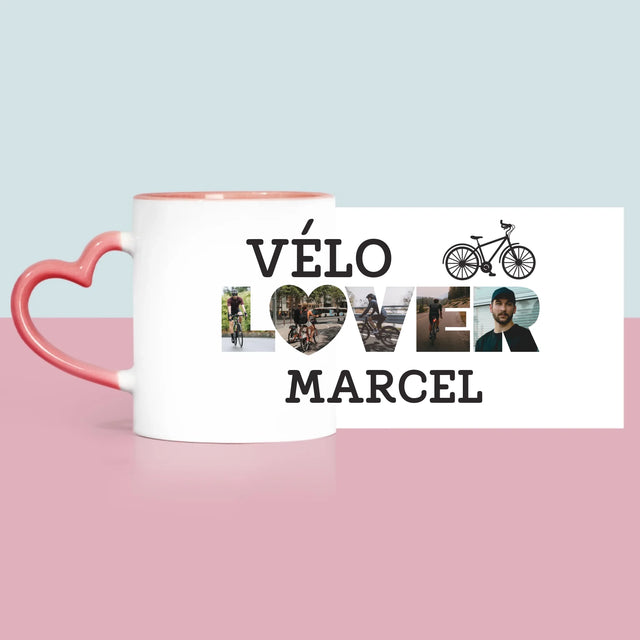 Collage Photo De Lettre: Vélo Lover - Le Mug